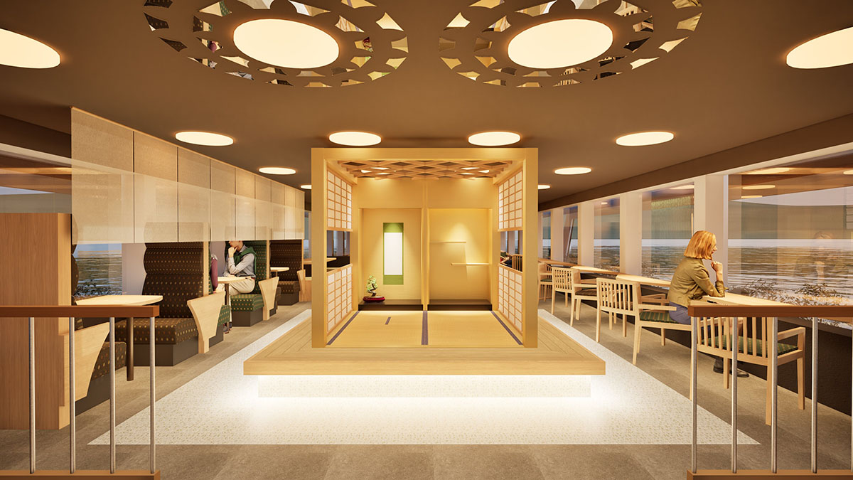 箱根遊船 大茶会 2階客室