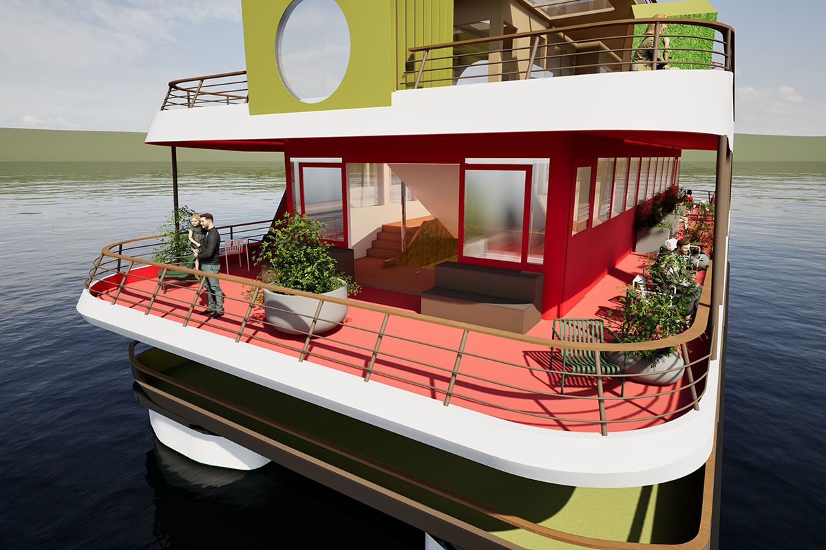 箱根遊船 大茶会 2階デッキ