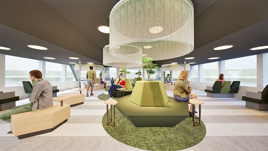 箱根遊船 大茶会 1階客室